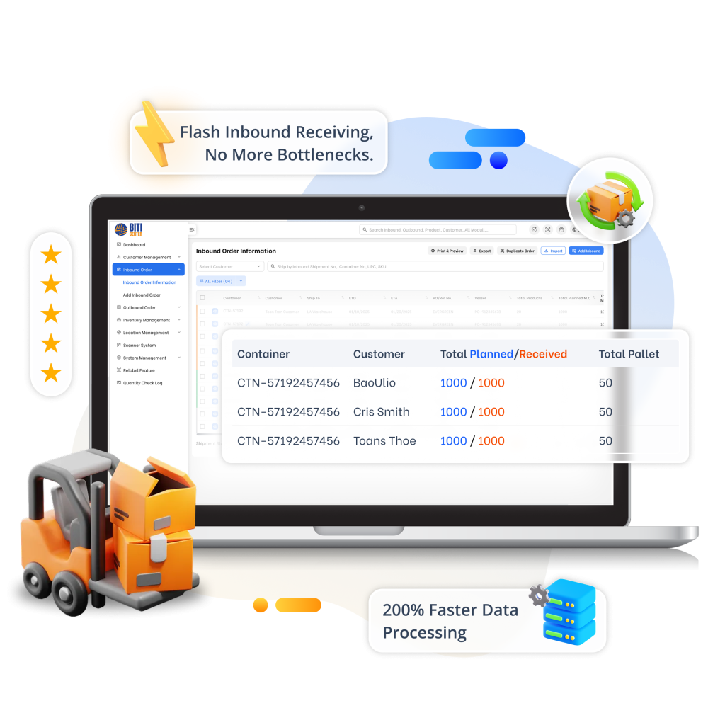 Opérations d’entrée en stock